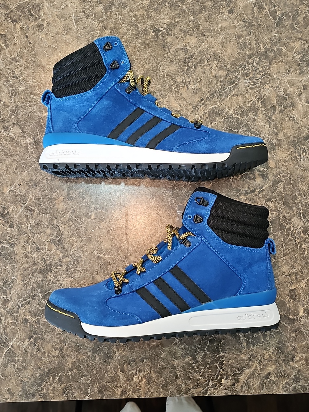 adidas Originals Fourteener Blue Suede Mens Sneaker Hiking Boots G50575 Sz 12.5 - Picture 7 of 12